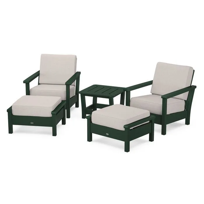 Polywood Harbour 5-Piece Deep Seating Chair Set