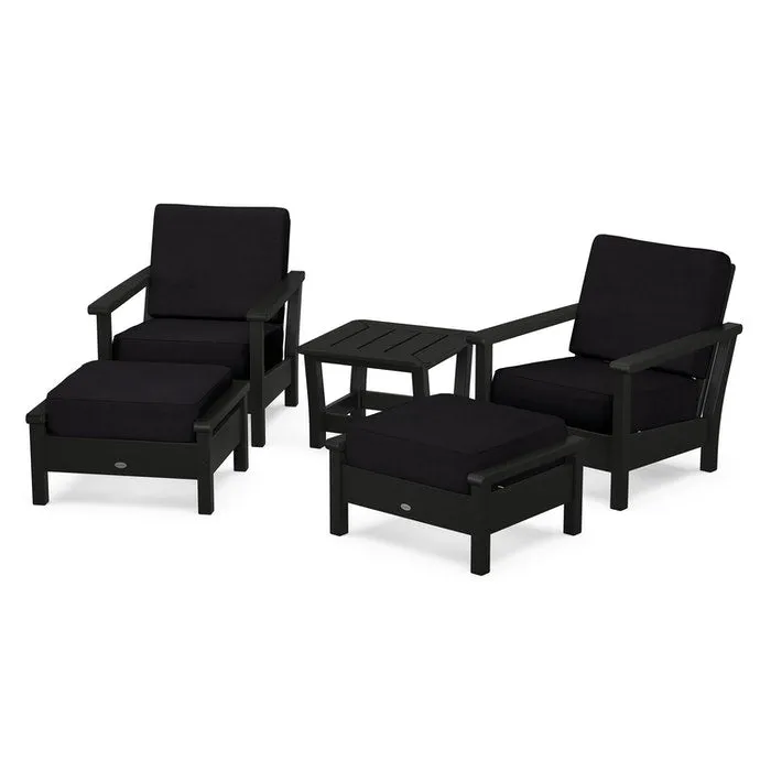 Polywood Harbour 5-Piece Deep Seating Chair Set