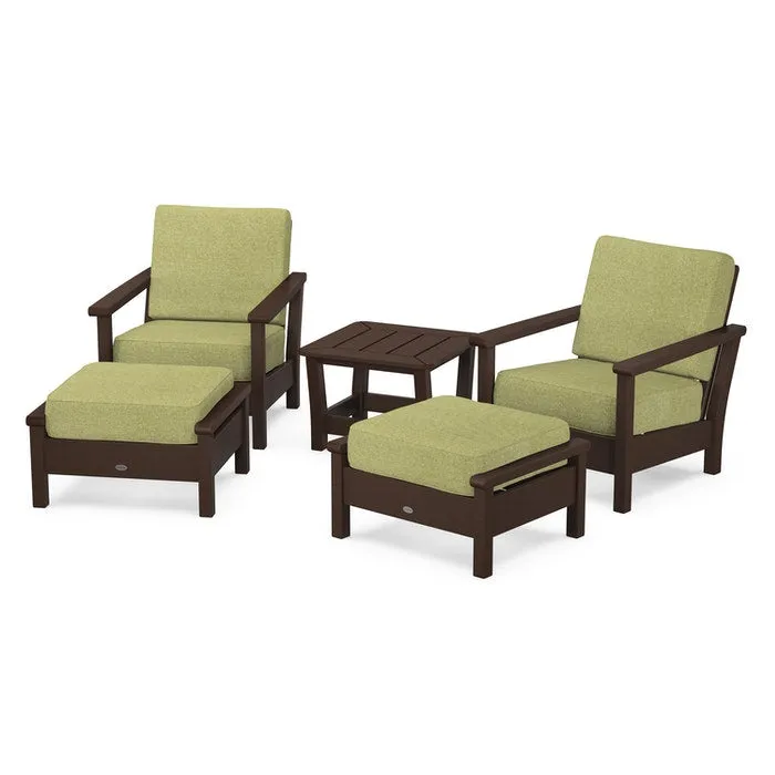 Polywood Harbour 5-Piece Deep Seating Chair Set