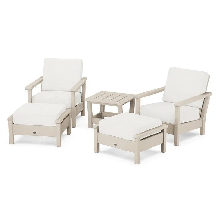 Polywood Harbour 5-Piece Deep Seating Chair Set