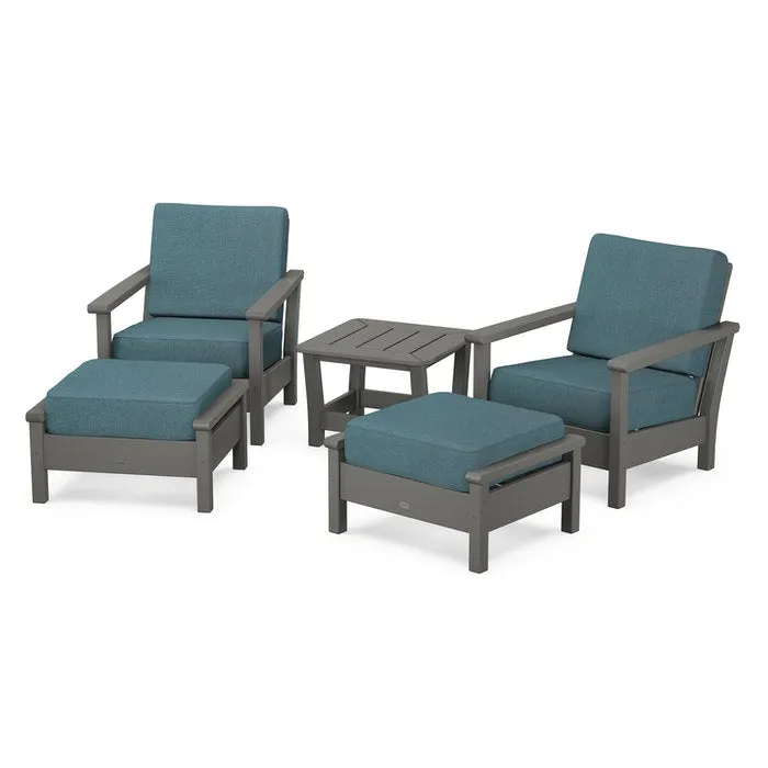 Polywood Harbour 5-Piece Deep Seating Chair Set