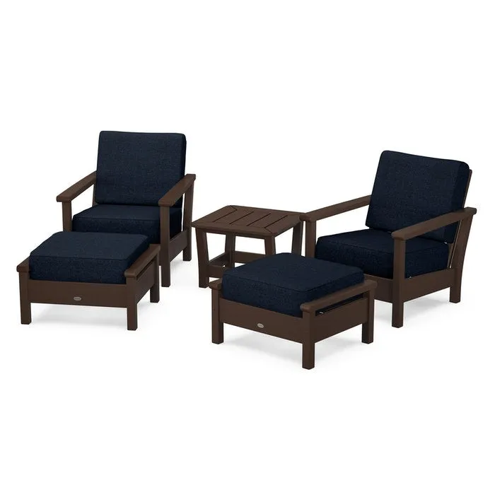 Polywood Harbour 5-Piece Deep Seating Chair Set