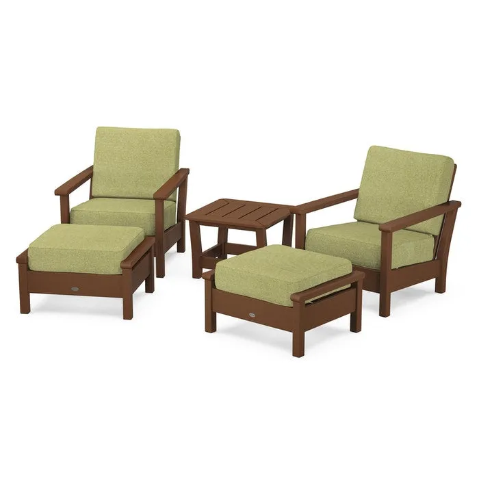 Polywood Harbour 5-Piece Deep Seating Chair Set