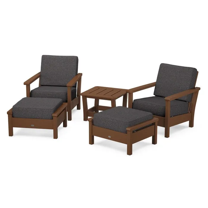 Polywood Harbour 5-Piece Deep Seating Chair Set