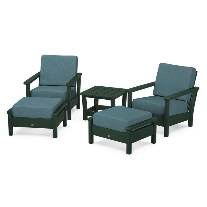 Polywood Harbour 5-Piece Deep Seating Chair Set