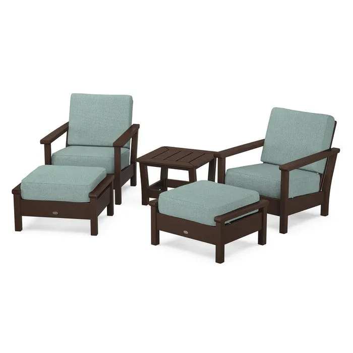 Polywood Harbour 5-Piece Deep Seating Chair Set