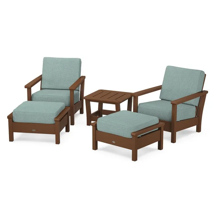 Polywood Harbour 5-Piece Deep Seating Chair Set