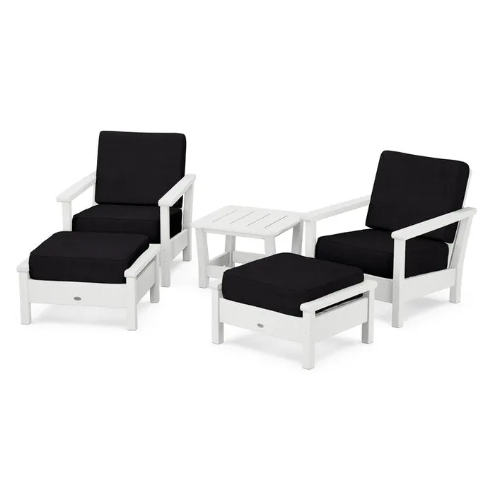 Polywood Harbour 5-Piece Deep Seating Chair Set