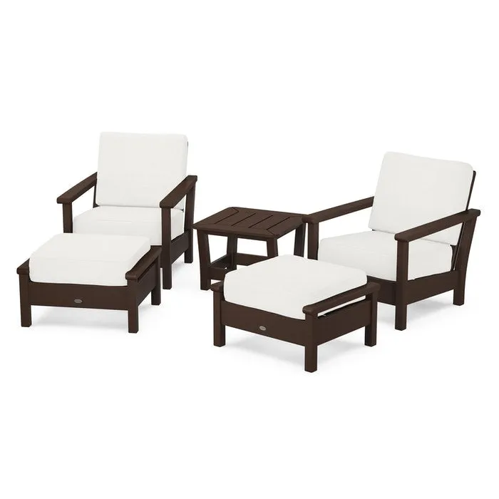 Polywood Harbour 5-Piece Deep Seating Chair Set