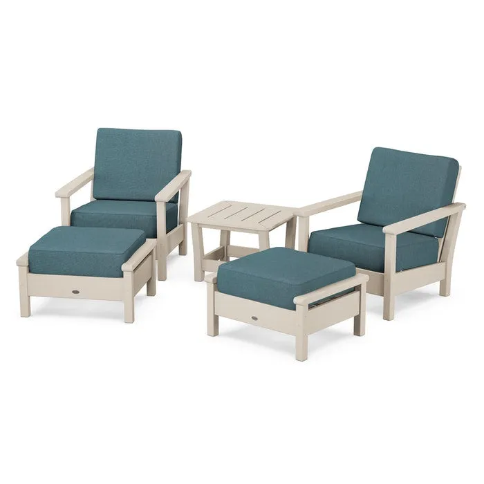 Polywood Harbour 5-Piece Deep Seating Chair Set