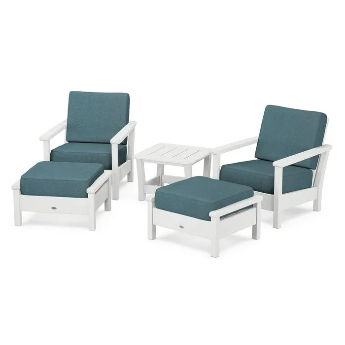 Polywood Harbour 5-Piece Deep Seating Chair Set