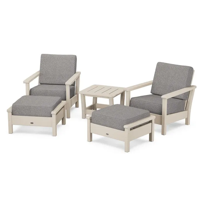 Polywood Harbour 5-Piece Deep Seating Chair Set