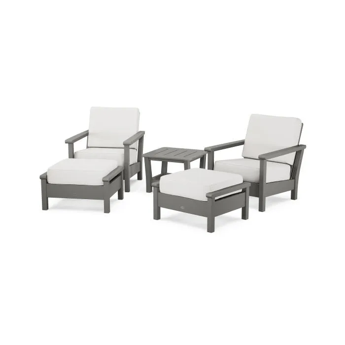 Polywood Harbour 5-Piece Deep Seating Chair Set