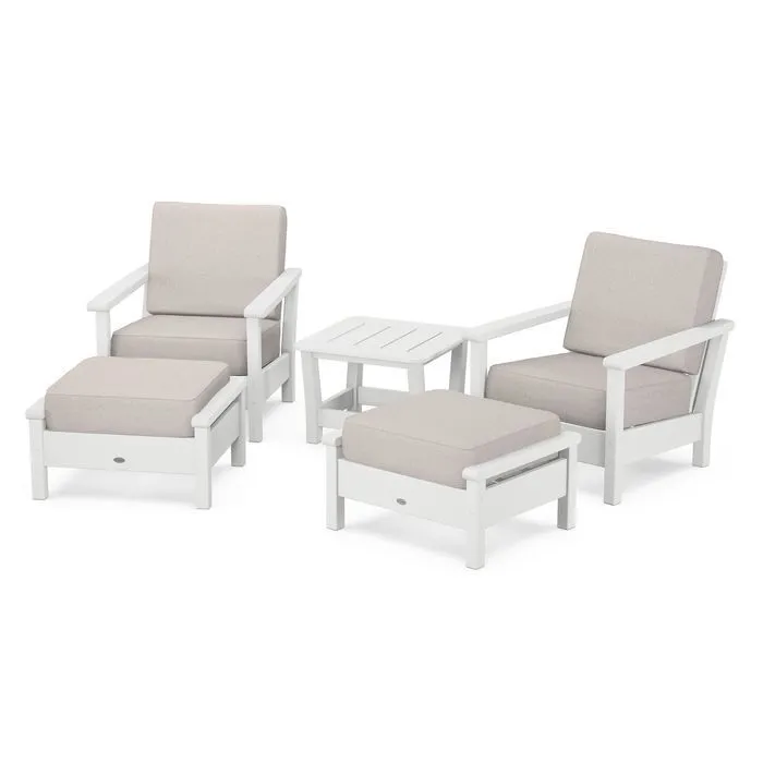 Polywood Harbour 5-Piece Deep Seating Chair Set