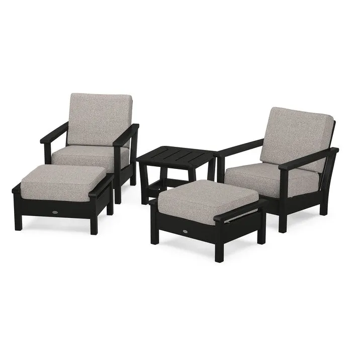 Polywood Harbour 5-Piece Deep Seating Chair Set