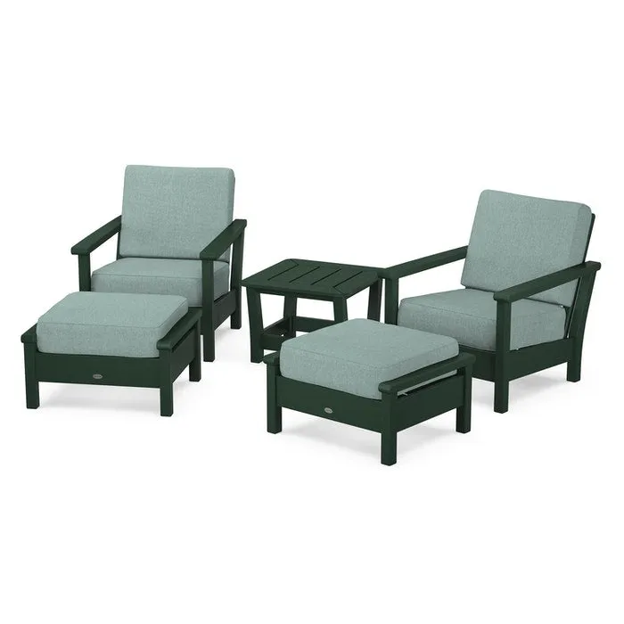 Polywood Harbour 5-Piece Deep Seating Chair Set