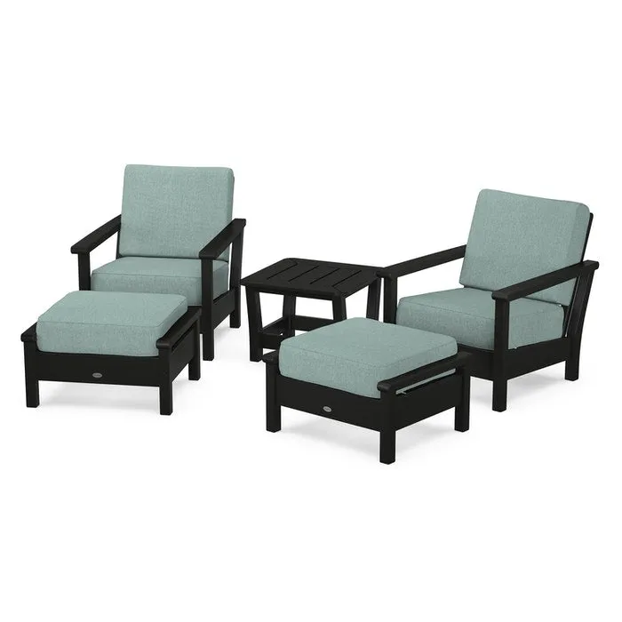 Polywood Harbour 5-Piece Deep Seating Chair Set