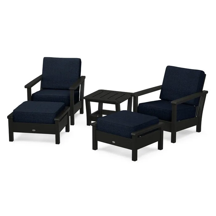 Polywood Harbour 5-Piece Deep Seating Chair Set