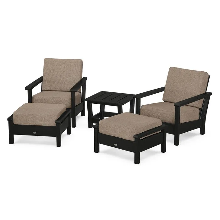 Polywood Harbour 5-Piece Deep Seating Chair Set
