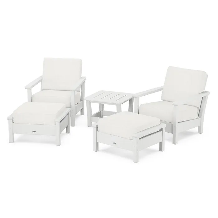 Polywood Harbour 5-Piece Deep Seating Chair Set