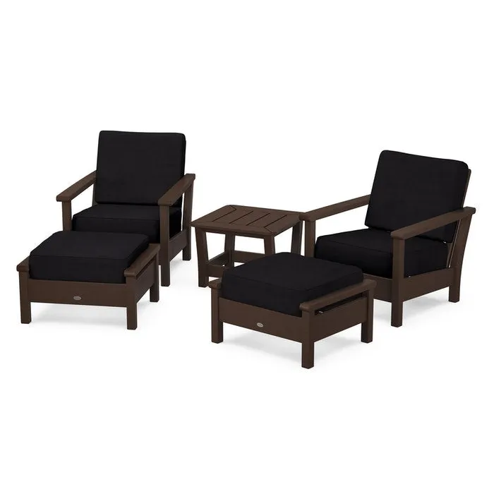 Polywood Harbour 5-Piece Deep Seating Chair Set