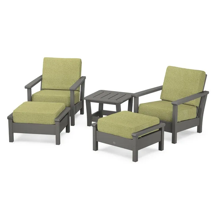 Polywood Harbour 5-Piece Deep Seating Chair Set