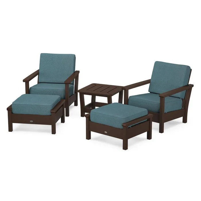 Polywood Harbour 5-Piece Deep Seating Chair Set