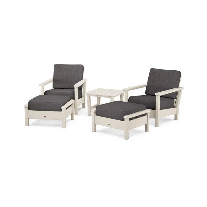 Polywood Harbour 5-Piece Deep Seating Chair Set