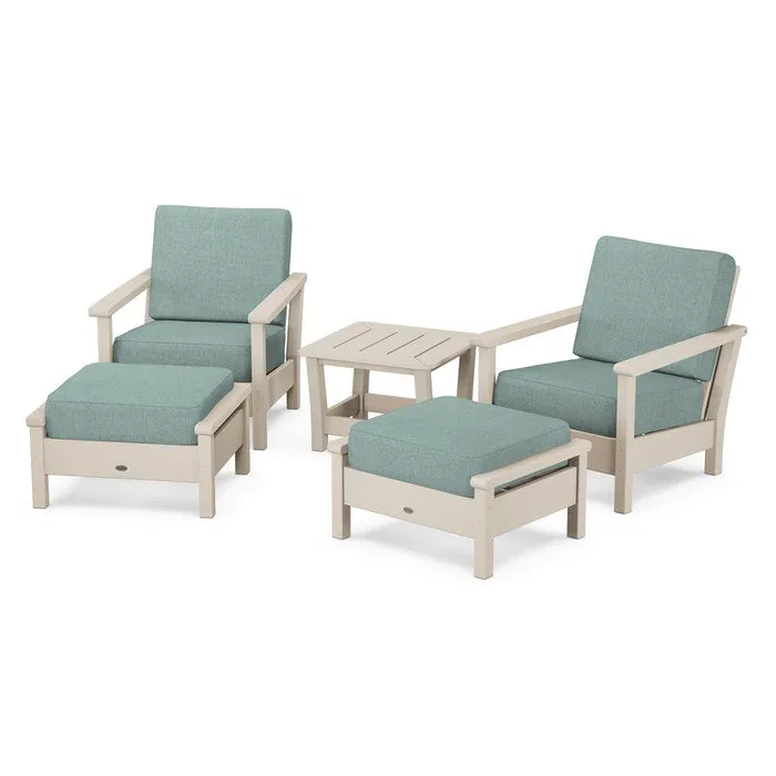 Polywood Harbour 5-Piece Deep Seating Chair Set