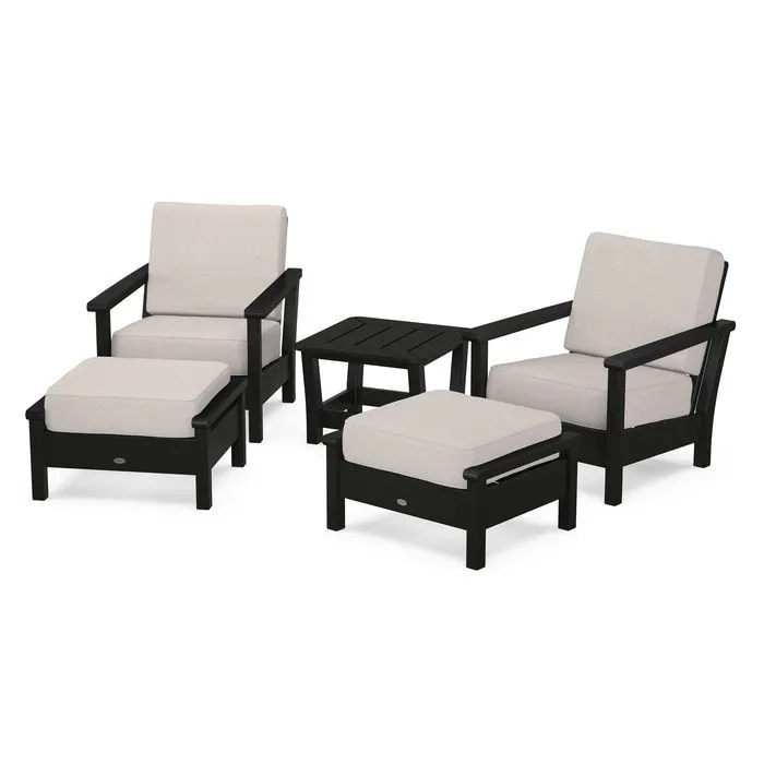 Polywood Harbour 5-Piece Deep Seating Chair Set