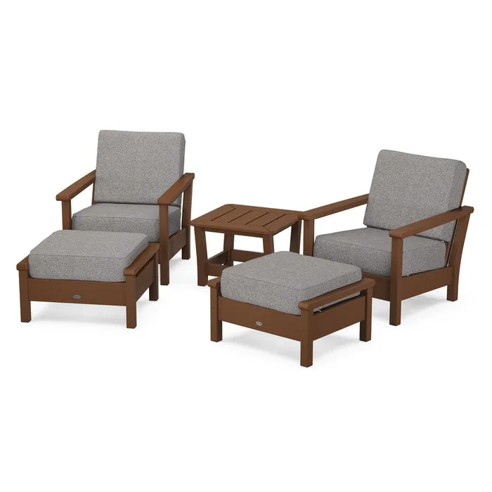 Polywood Harbour 5-Piece Deep Seating Chair Set