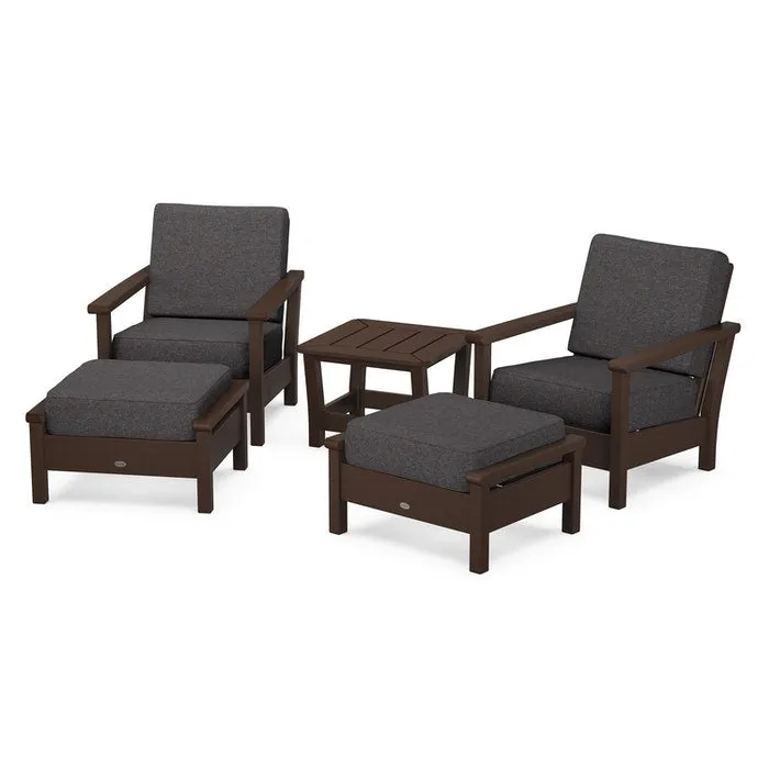 Polywood Harbour 5-Piece Deep Seating Chair Set