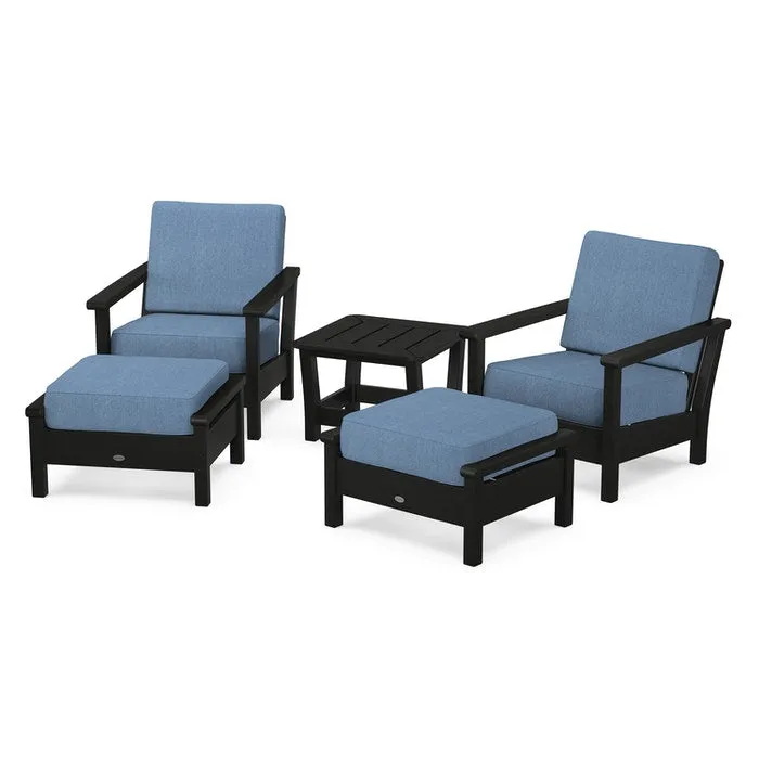 Polywood Harbour 5-Piece Deep Seating Chair Set