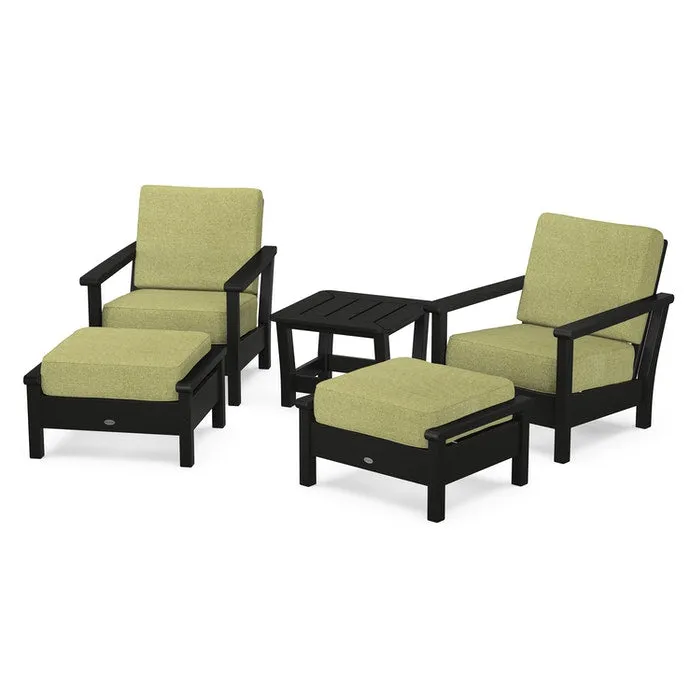 Polywood Harbour 5-Piece Deep Seating Chair Set