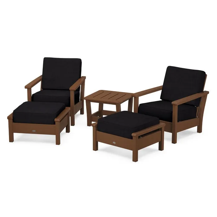 Polywood Harbour 5-Piece Deep Seating Chair Set