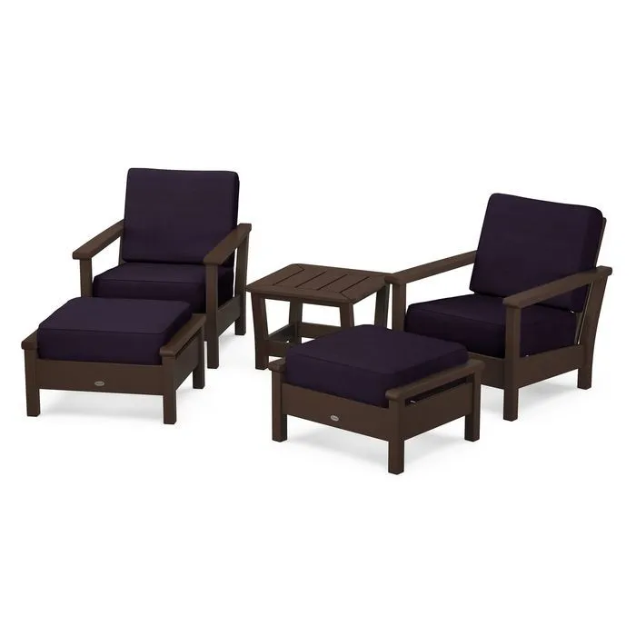 Polywood Harbour 5-Piece Deep Seating Chair Set
