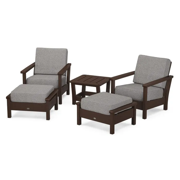 Polywood Harbour 5-Piece Deep Seating Chair Set