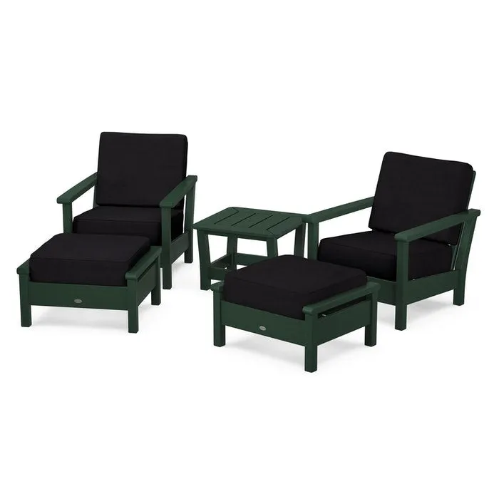 Polywood Harbour 5-Piece Deep Seating Chair Set
