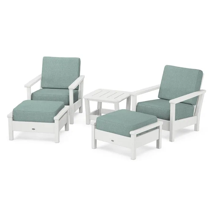 Polywood Harbour 5-Piece Deep Seating Chair Set