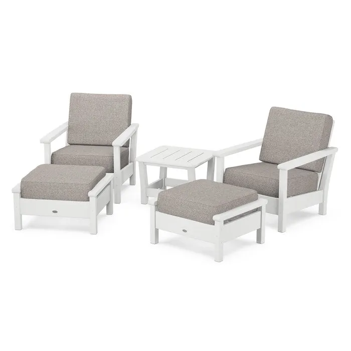 Polywood Harbour 5-Piece Deep Seating Chair Set