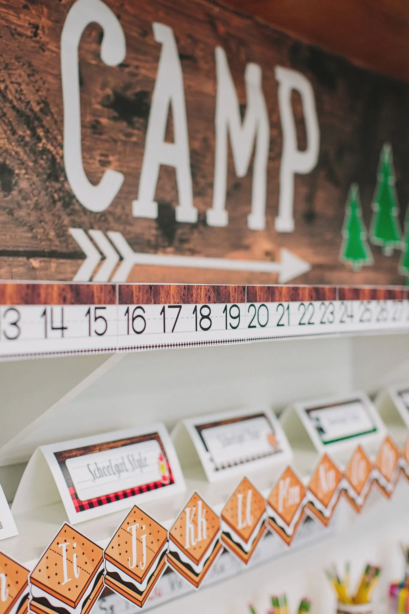 "Happy Camper" | Full UPRINT Bundle | Printable Classroom Decor | Teacher Classroom Decor | Schoolgirl Style