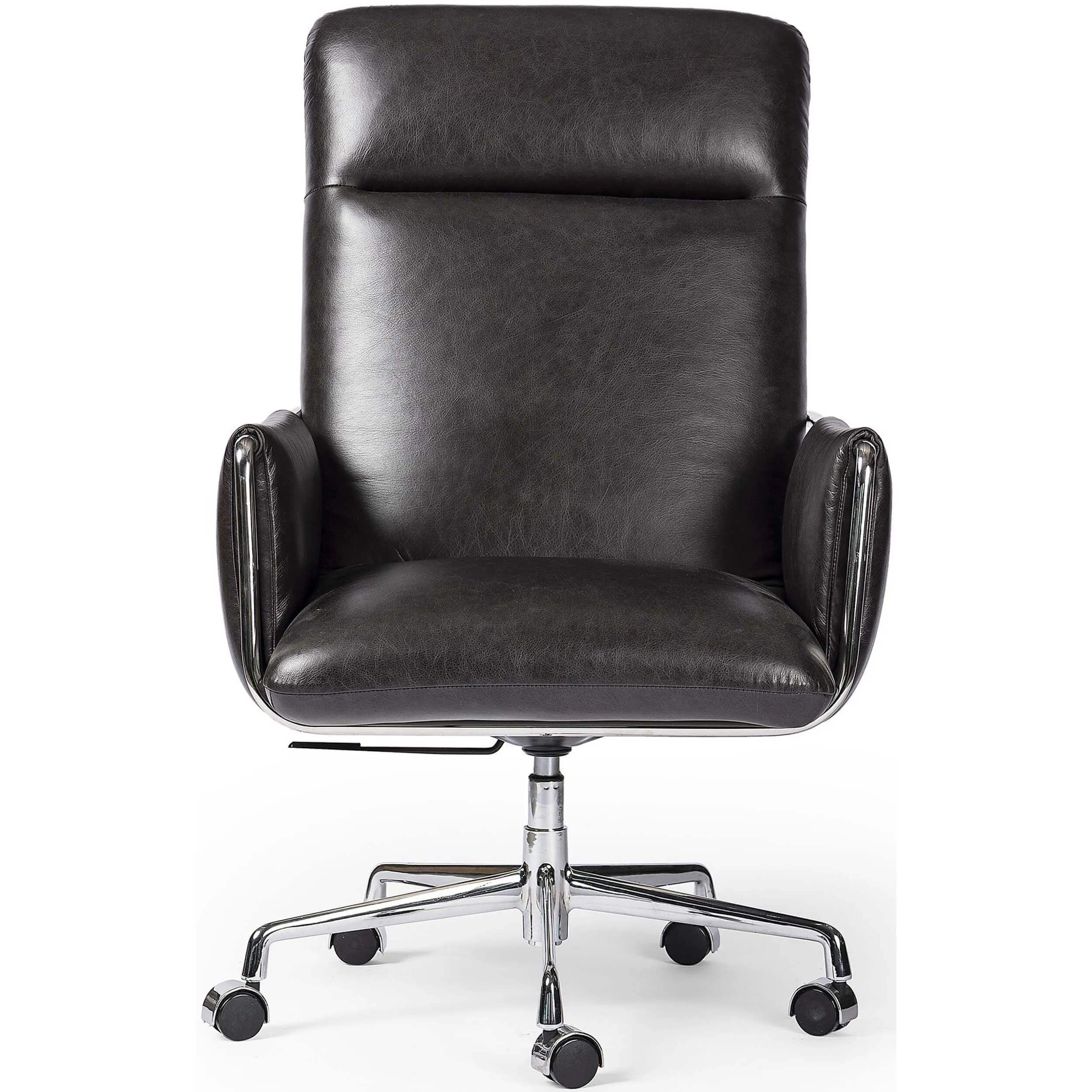 Sherman Leather Desk Chair, Sonoma Black