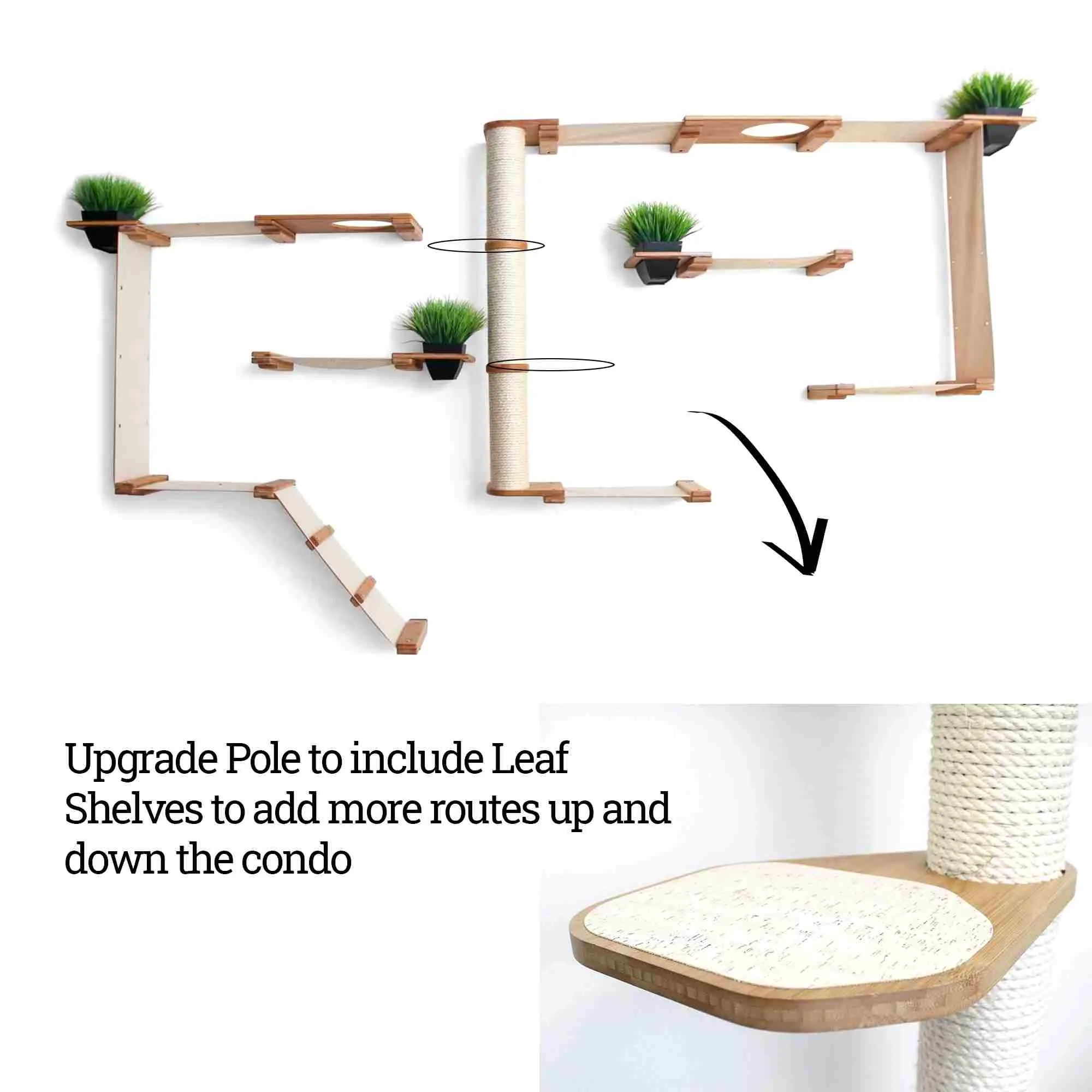 The Gardens Cat Condo (Wall-Mounted Cat Tree)