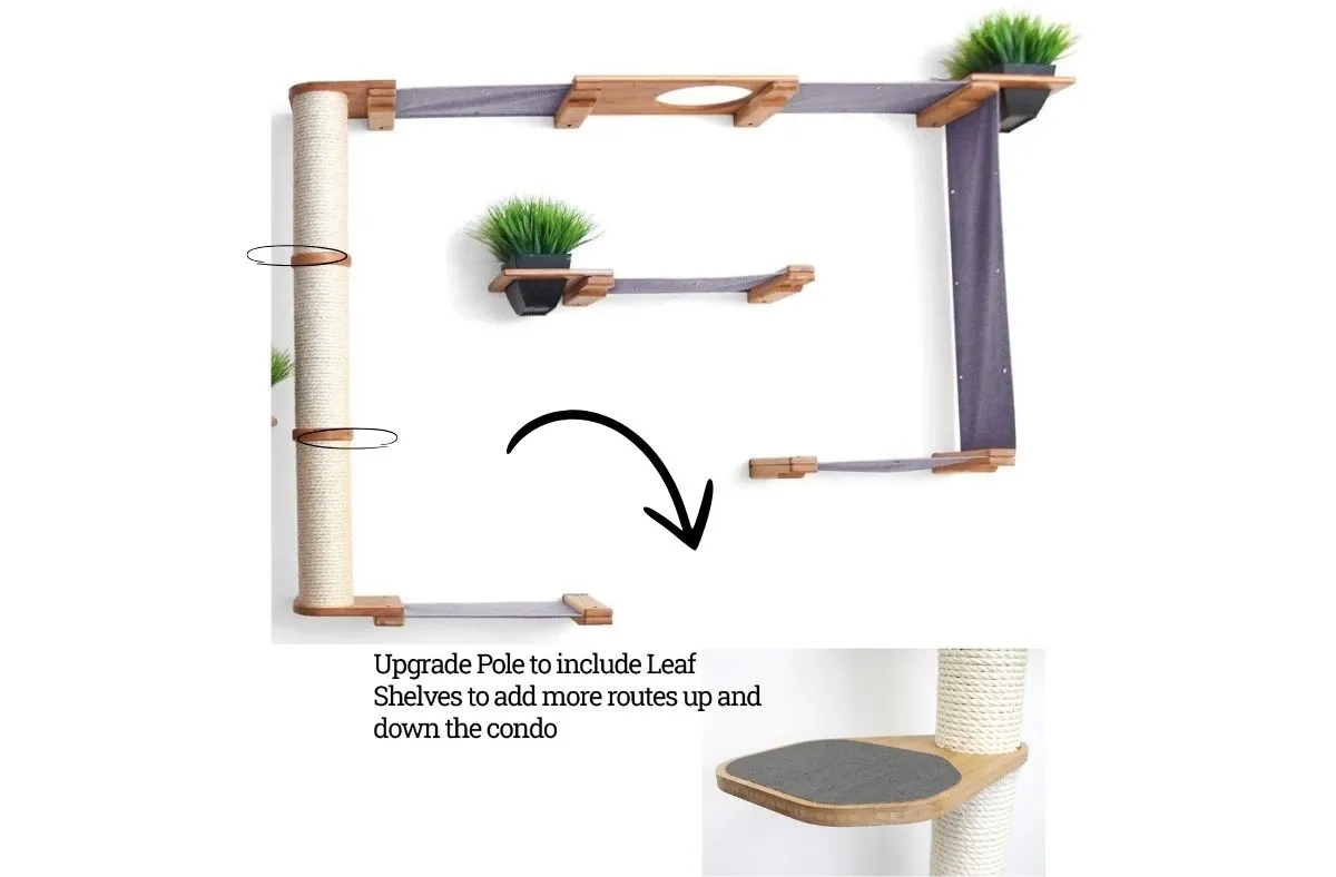 The Gardens Cat Condo (Wall-Mounted Cat Tree)