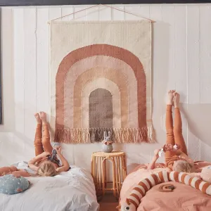 The OYOY Wall Hanging Rainbow Rug