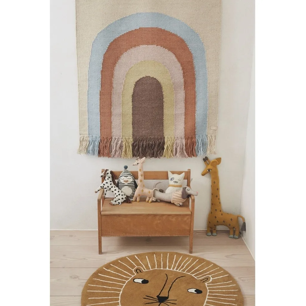 The OYOY Wall Hanging Rainbow Rug