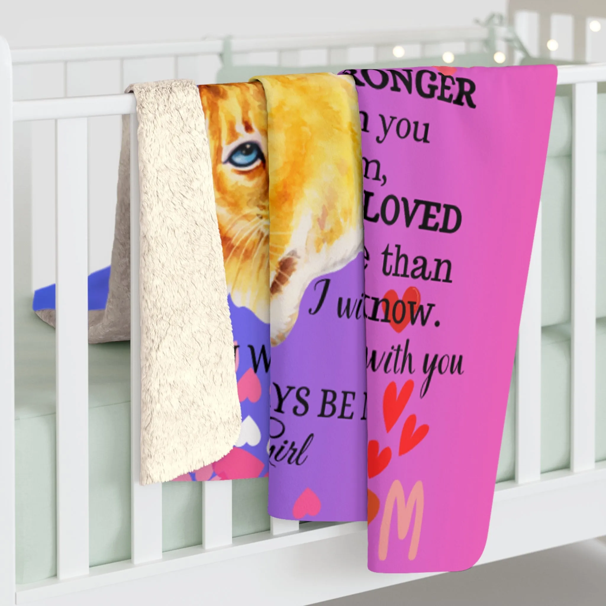 To My Daughter-Never Feel That You Are Alone-Sherpa Fleece Blanket