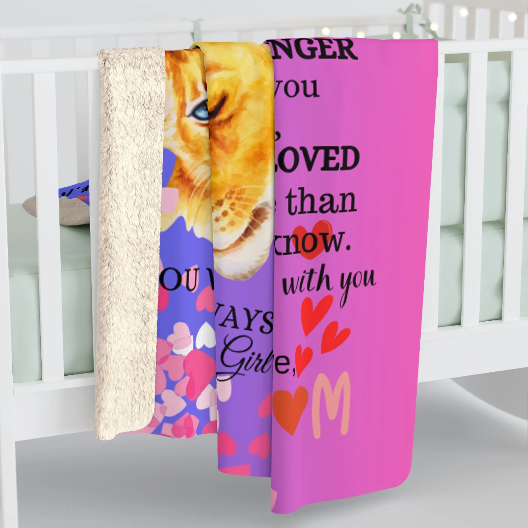 To My Daughter-Never Feel That You Are Alone-Sherpa Fleece Blanket