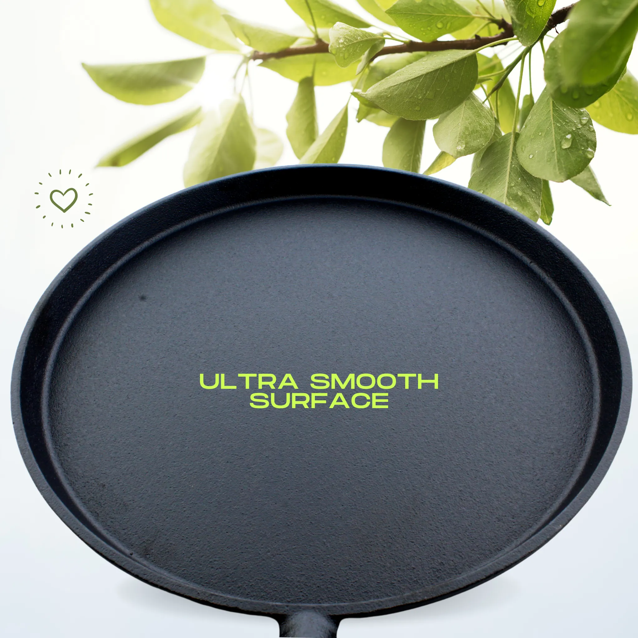 Trilonium Triple Seasoned Cast Iron Tawa WHT10, 26cms, Weighs 1.5 kgs